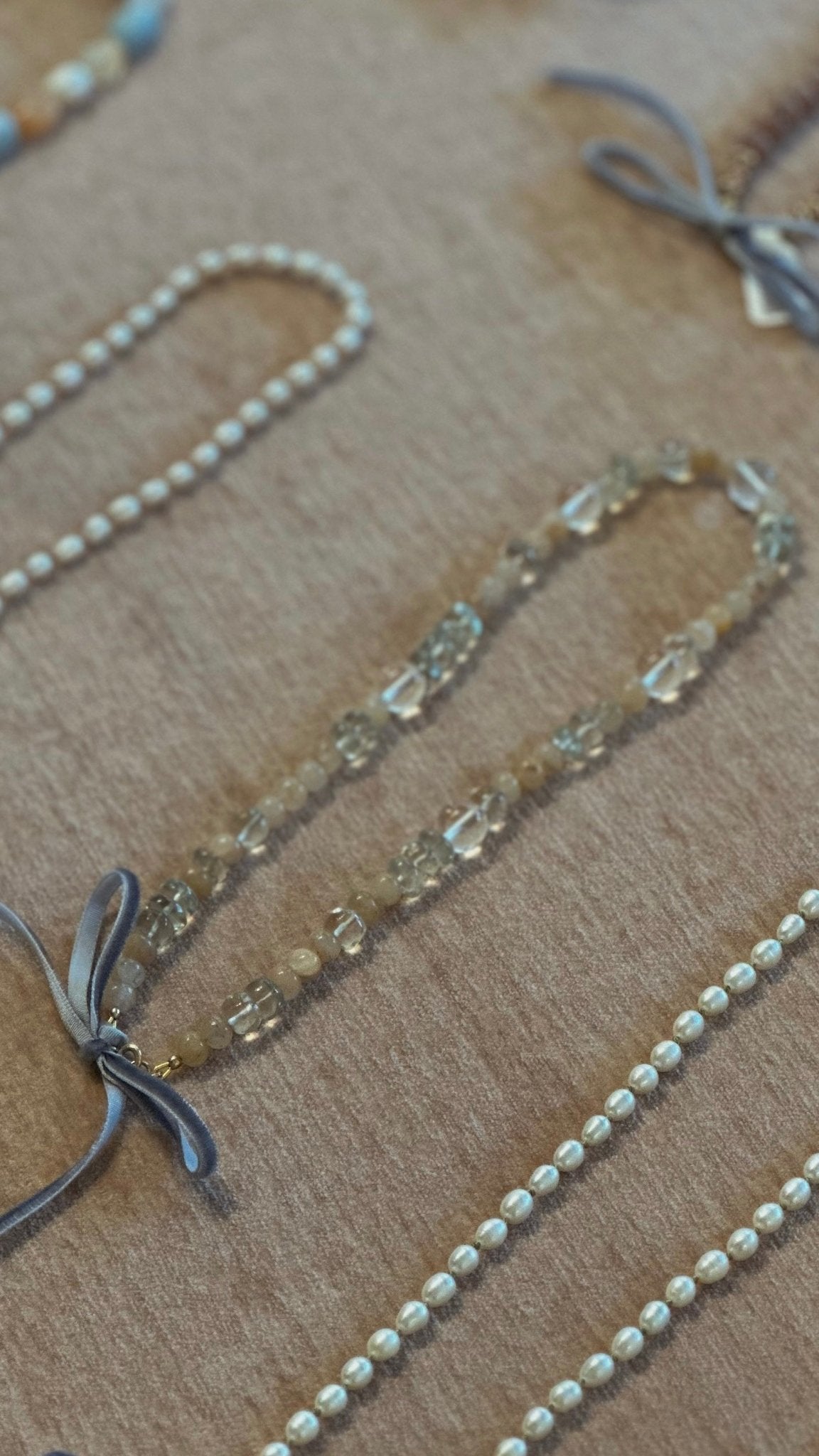 Beaded Gemstone Necklace No.26 | Radically Bent Designs | Sustainable Jewelry