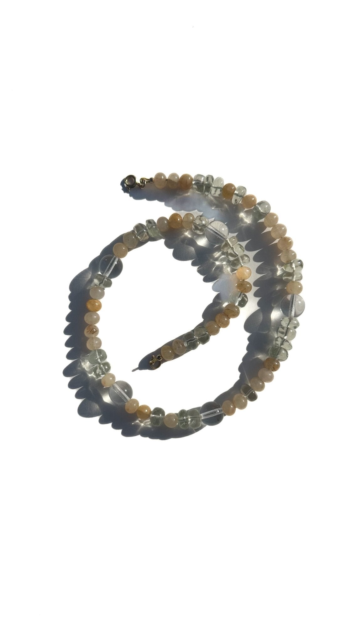 Beaded Gemstone Necklace No.26 | Radically Bent Designs | Sustainable Jewelry