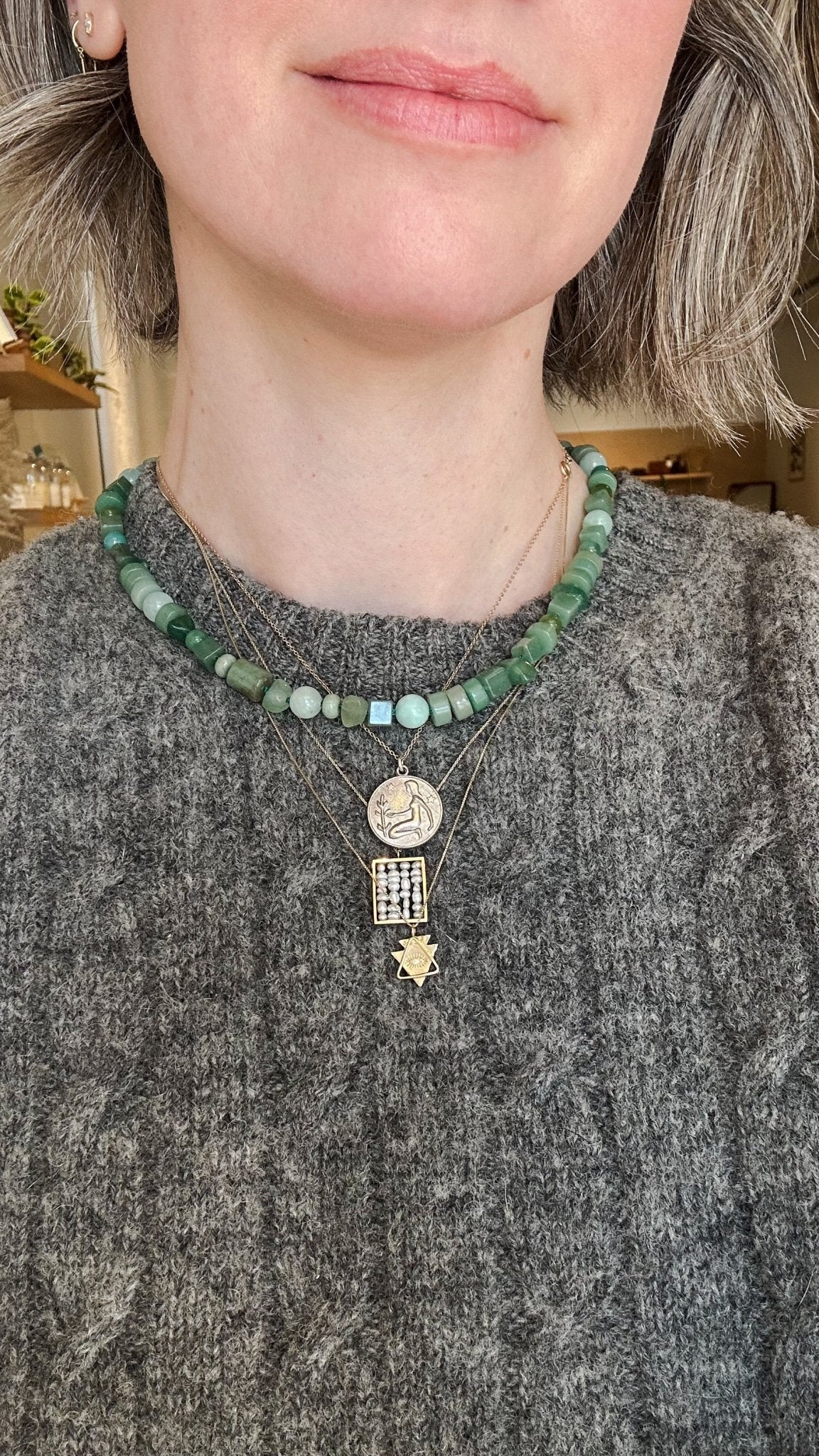 Hand - Knotted Gemstone Necklace No.4 | Radically Bent Designs | Sustainable Jewelry
