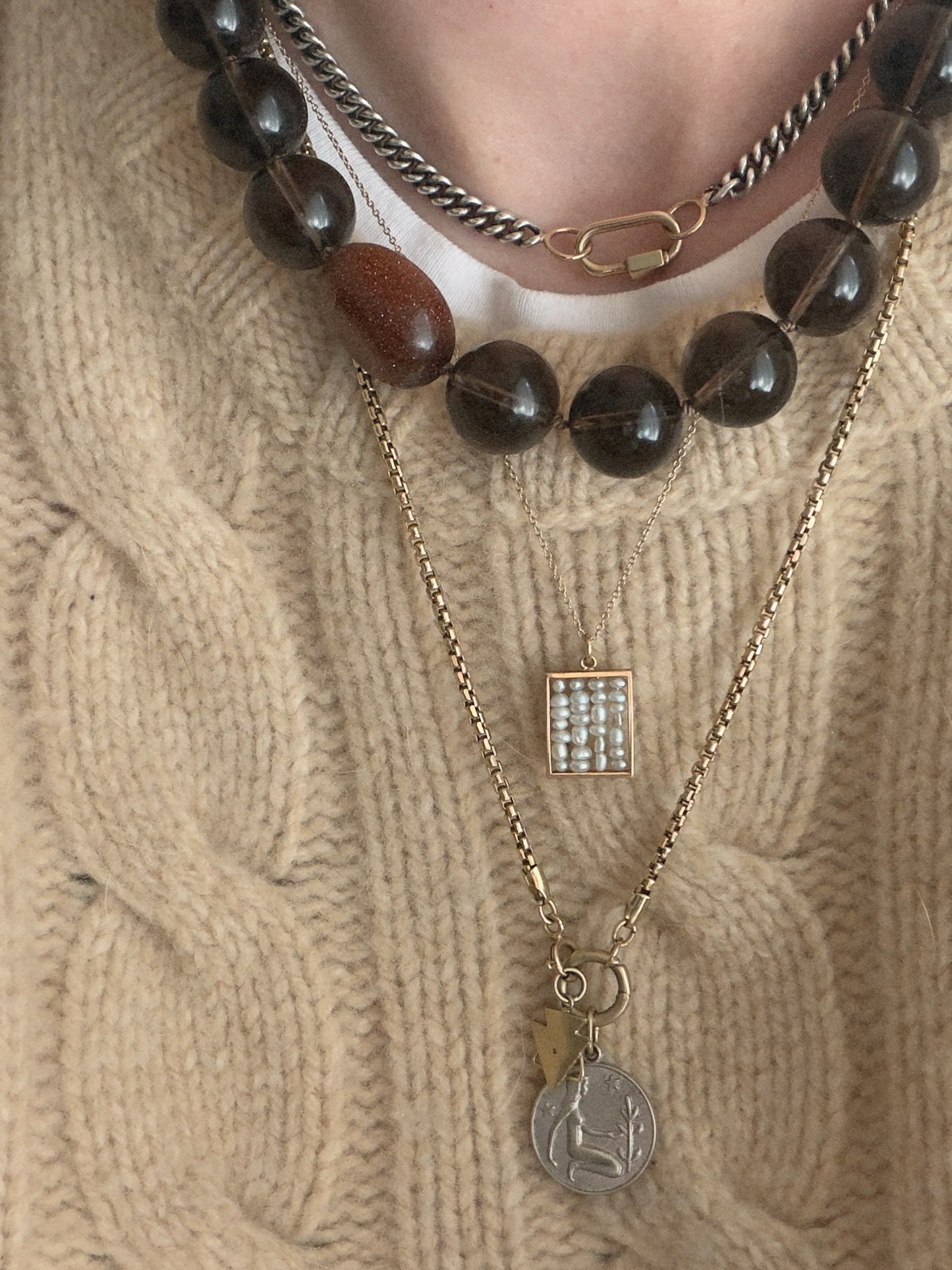 Hand-Knotted Gemstone Necklace No.19