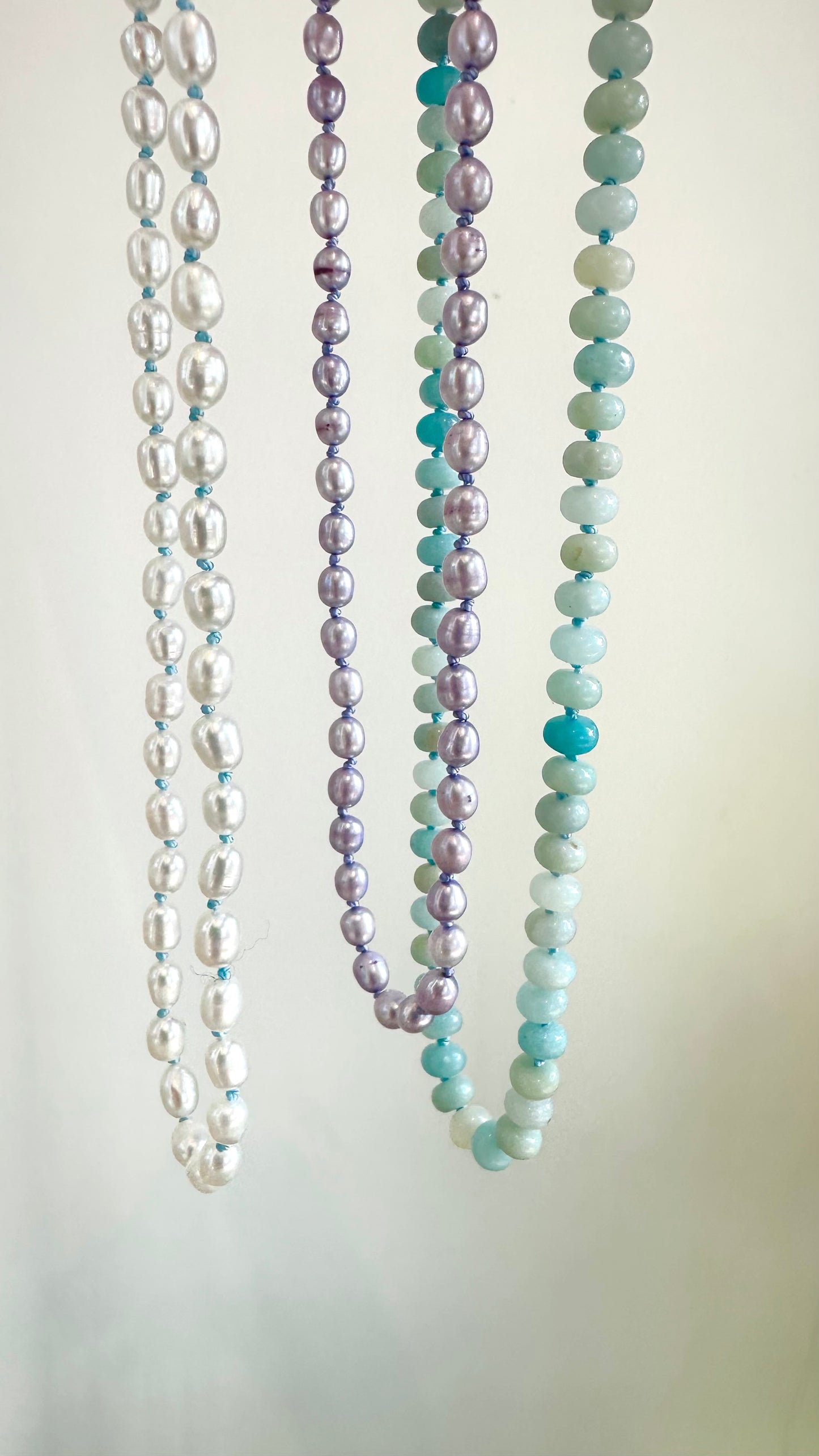 Hand-Knotted Amazonite Gemstone Necklace