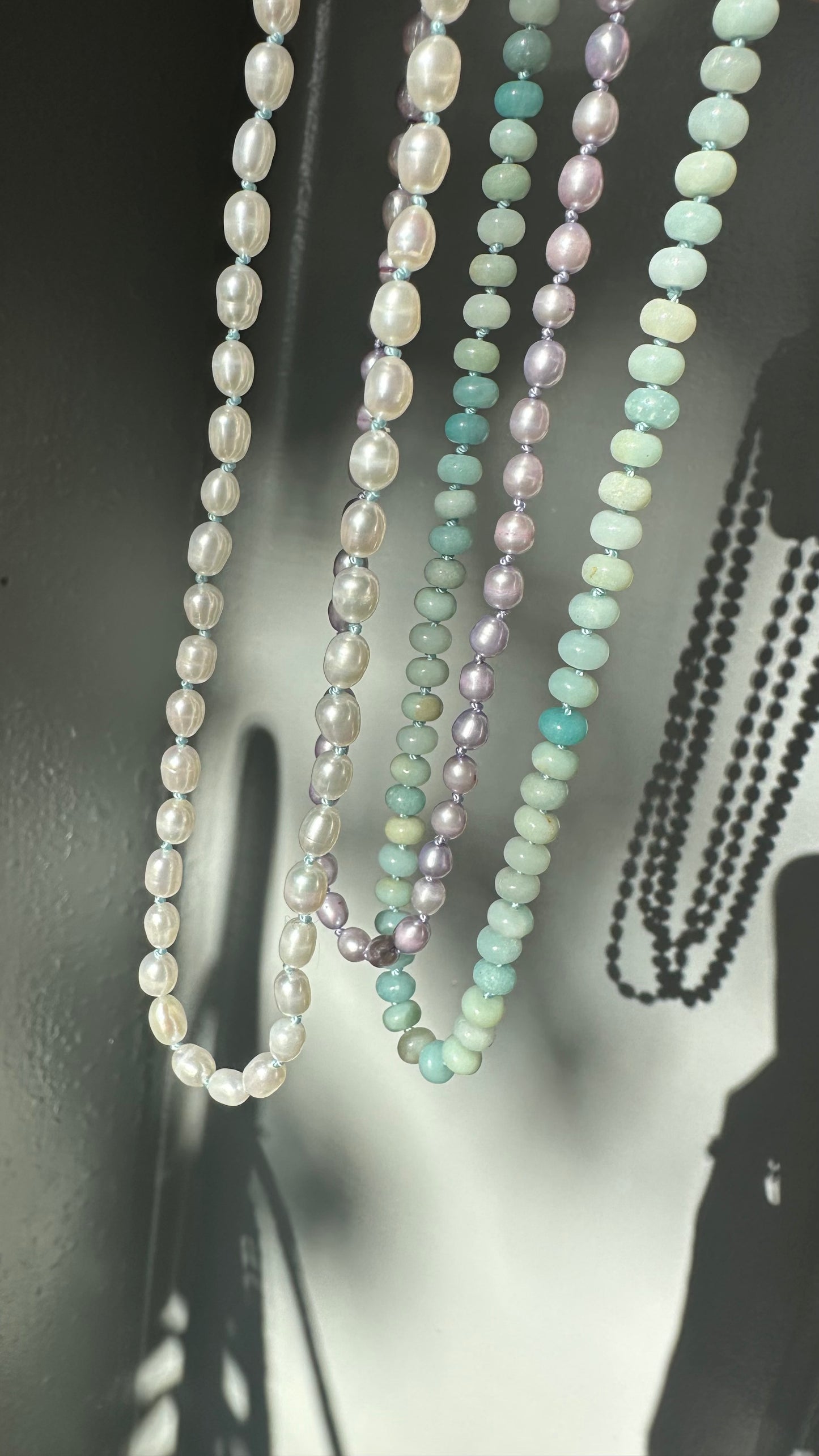 Hand-Knotted Amazonite Gemstone Necklace