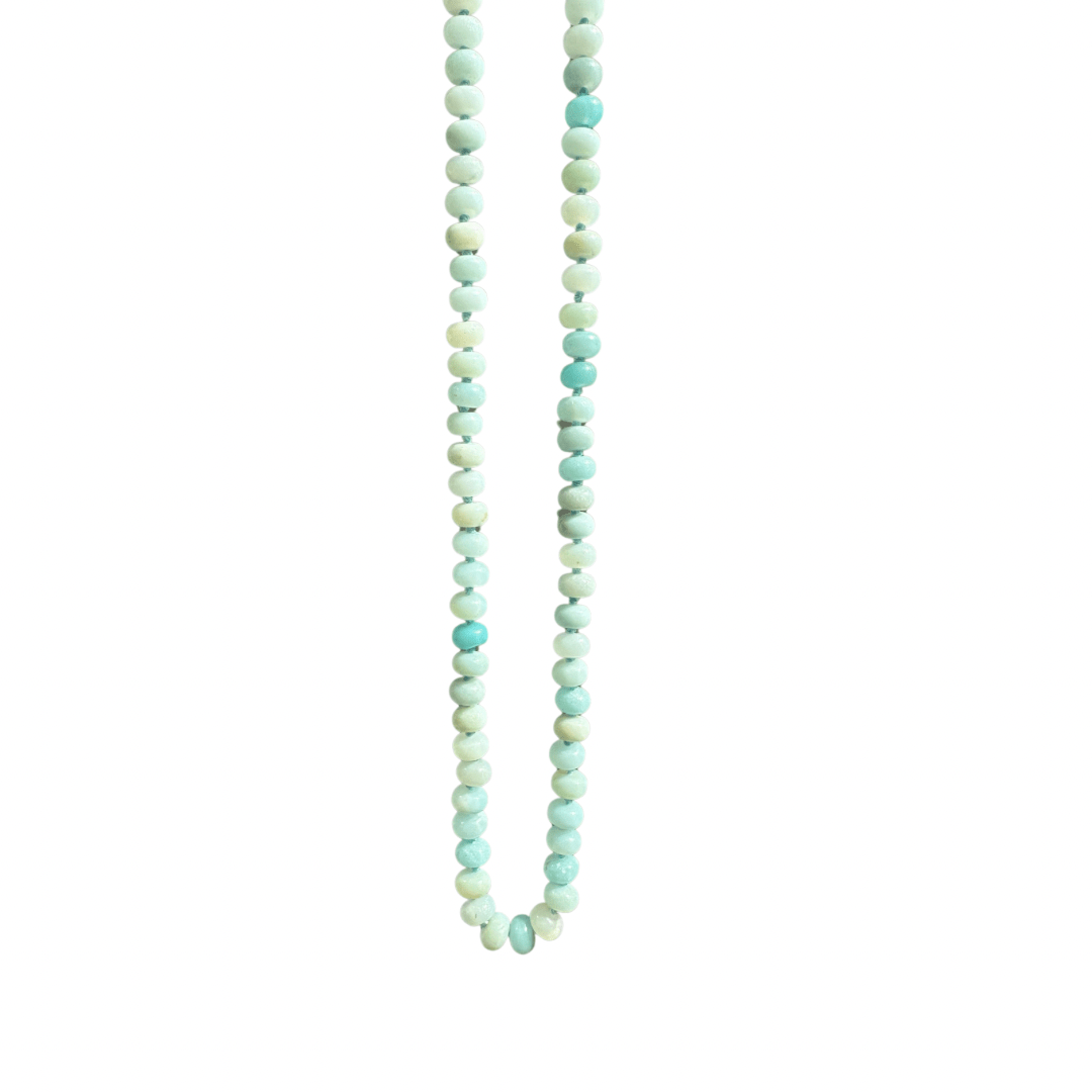 Hand - Knotted Gemstone Necklace No.2 - Amazonite | Radically Bent Designs | Sustainable Jewelry