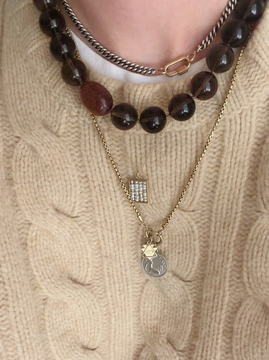 Hand-Knotted Gemstone Necklace No.19